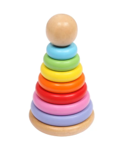 fa gyűrű piramis készlet