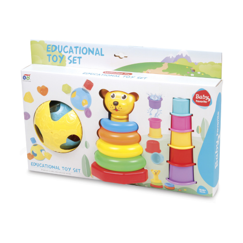 méret és formák bébi játékszett